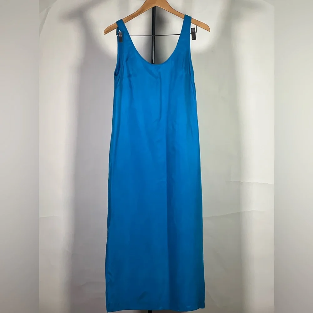 New Soft JCrew Scoopneck cupro-blend slip dress - Picture 2 of 4